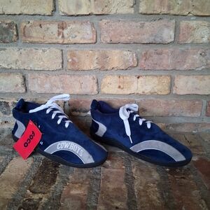 NWT NFL DALLAS COWBOYS FOCO PLUSH SLIPPERS SIZE L 9-10